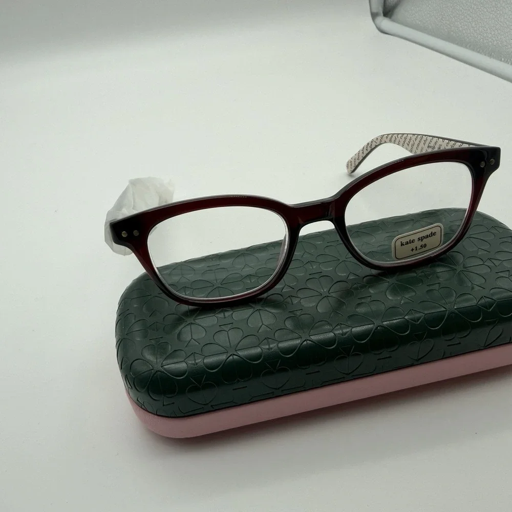 Kate Spade New York Glasses Red Black Ombrae Rebecca2 140 +1.50 PD62